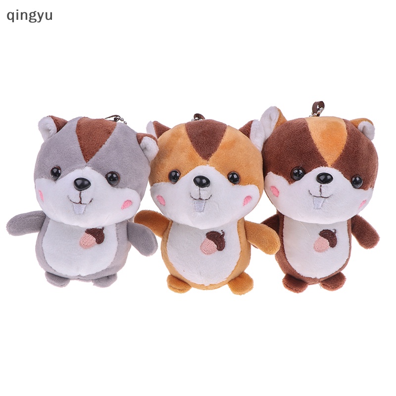 Móc Khóa Hình Chú Sóc Nhồi Bông Đáng Yêu