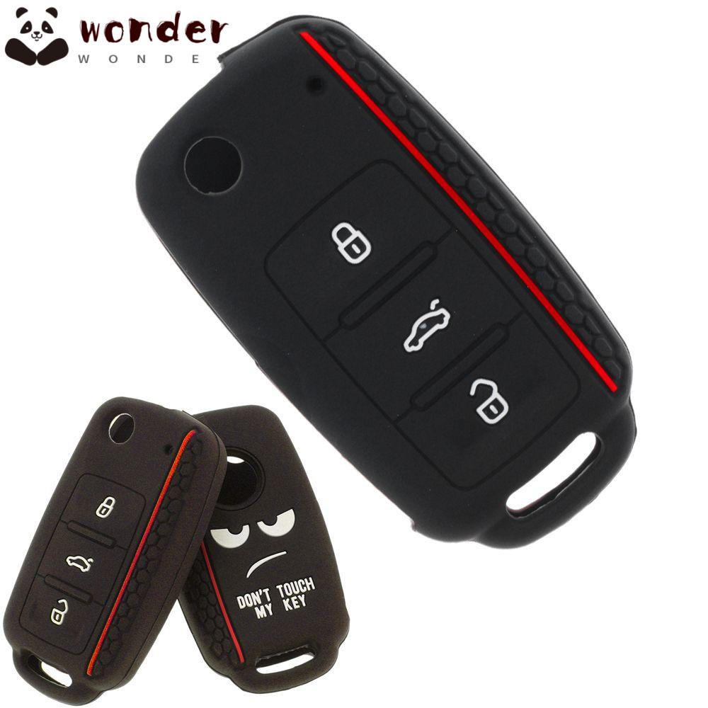 WONDER Vỏ Silicon Mềm Bảo Vệ Chìa Khóa Xe Hơi VW Golf Polo