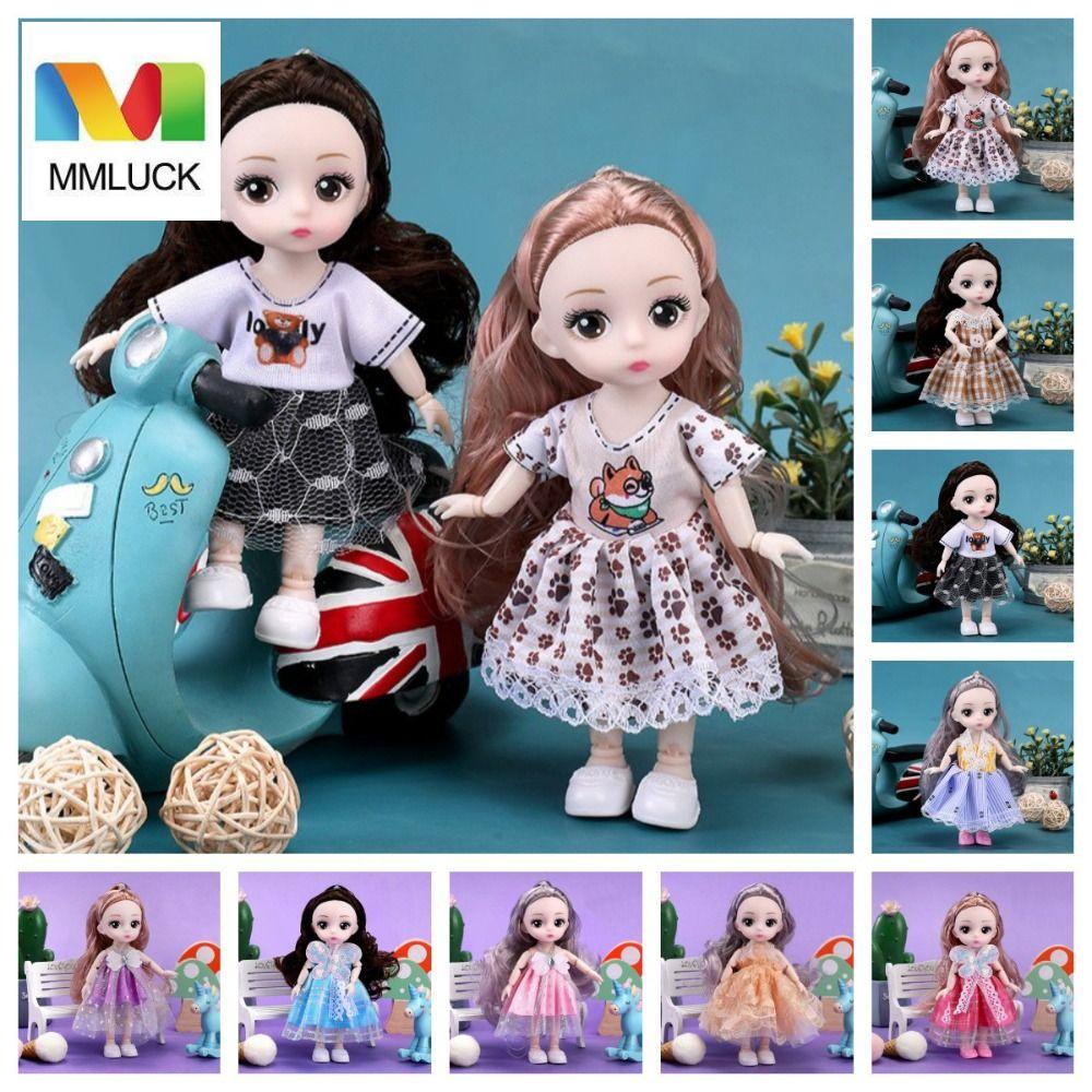 Mmluck Búp Bê Công Chúa Bằng PVC Mặc Đầm Có Khớp Chuyển Động Đẹp Mắt Dễ Thương Cho Bé Gái