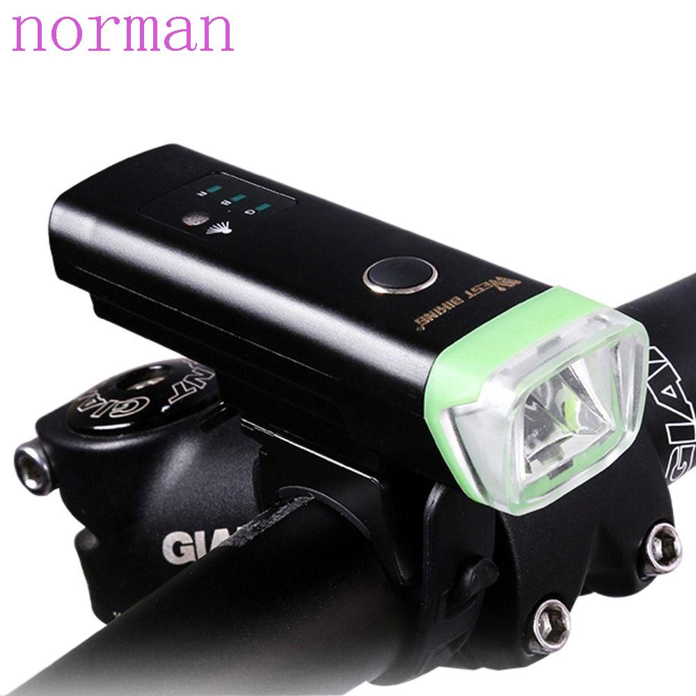 NORMAN Đèn Pha LED Cảnh Báo An Toàn Gắn Phía Trước Xe Đạp Leo Núi