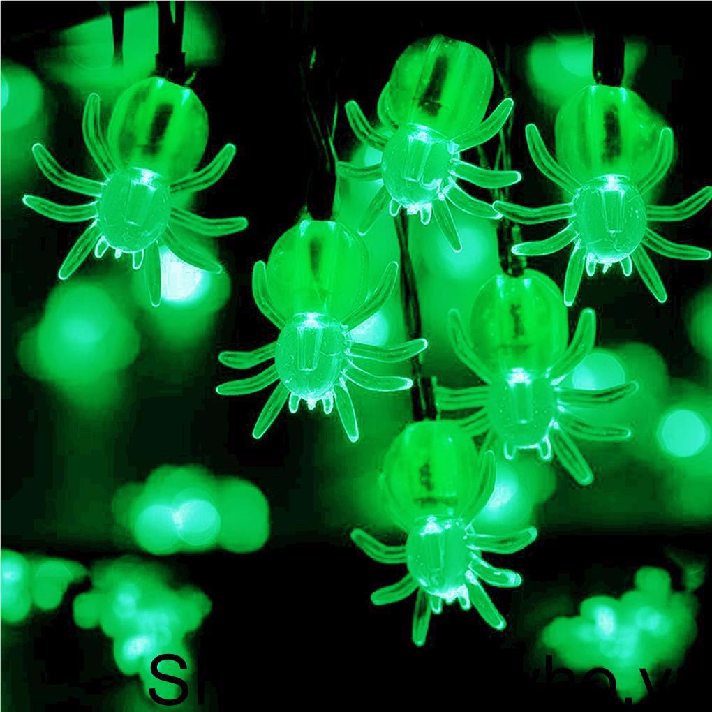 Dây Đèn LED Dài 3M Hình Nhện Trang Trí Halloween Tiết Kiệm Năng Lượng
