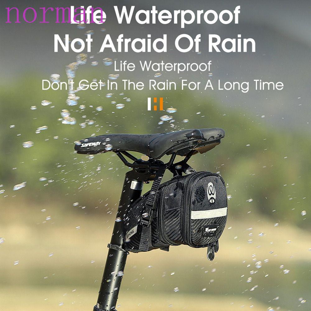 NORMAN Túi Đựng Đồ Gắn Yên Sau Xe Đạp Có Vỏ 3D Chống Mưa Tiện Dụng