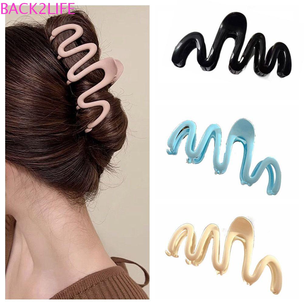 Kẹp Càng Cua Bằng Nhựa Resin Nhiều Màu Dễ Thương Phong Cách Hàn Quốc Cho Nữ 2life