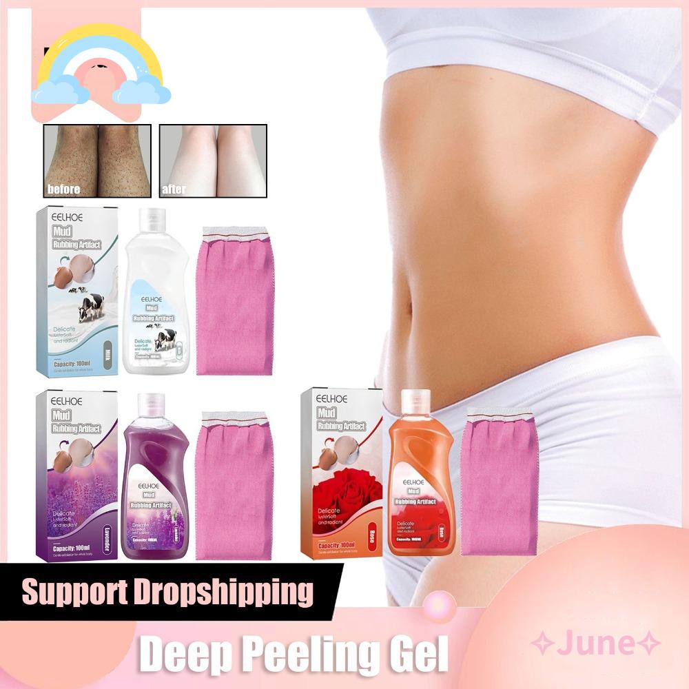 JUNE Gel Tẩy Tế Bào Chết Toàn Thân Chiết Xuất Hoa Hồng Dưỡng Ẩm An Toàn Và Trẻ Hóa Làn Da