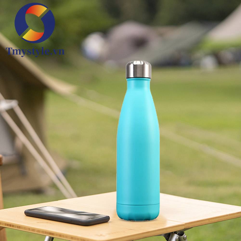 Cốc Cách Nhiệt Hai Lớp 500ML Chống Rò Rỉ Dùng Khi Đi Câu Cá / Đi Bộ Đường Dài