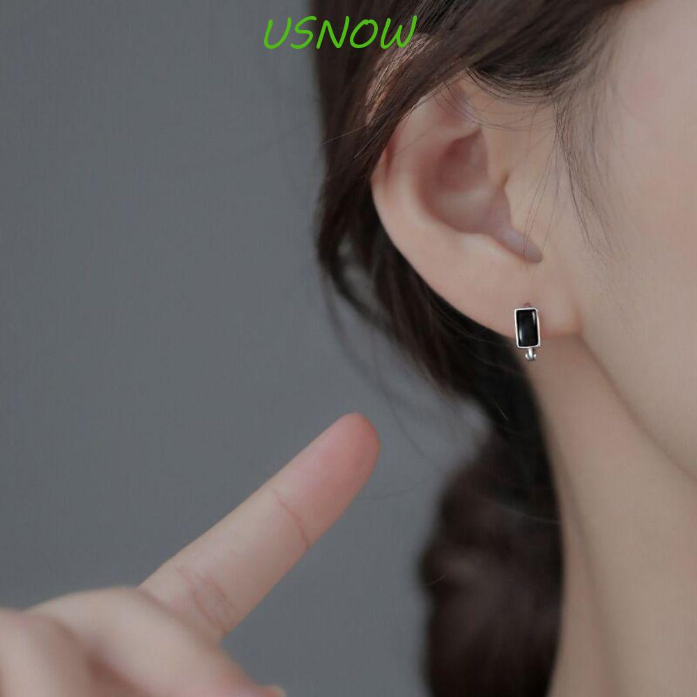 USNOW Khuyên Tai Hình Trái Tim Phong Cách Retro Mới