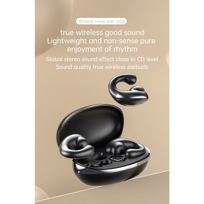 Tai Nghe Bluetooth TWS Không Dây Đeo Vành Tai Tích Hợp Mic HD Mới