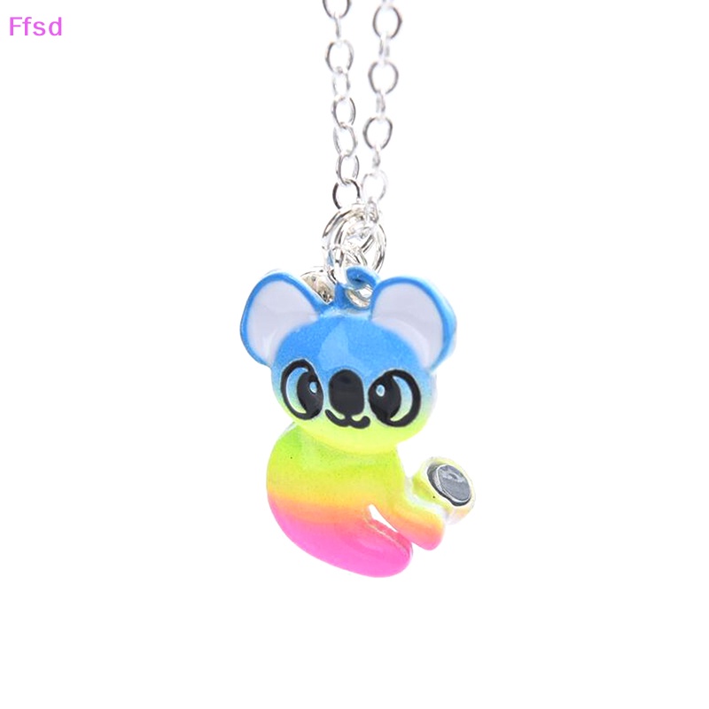 1 Cặp Vòng cổ Tình Bạn Mặt Gấu Mèo Nhiều Màu Dễ Thương