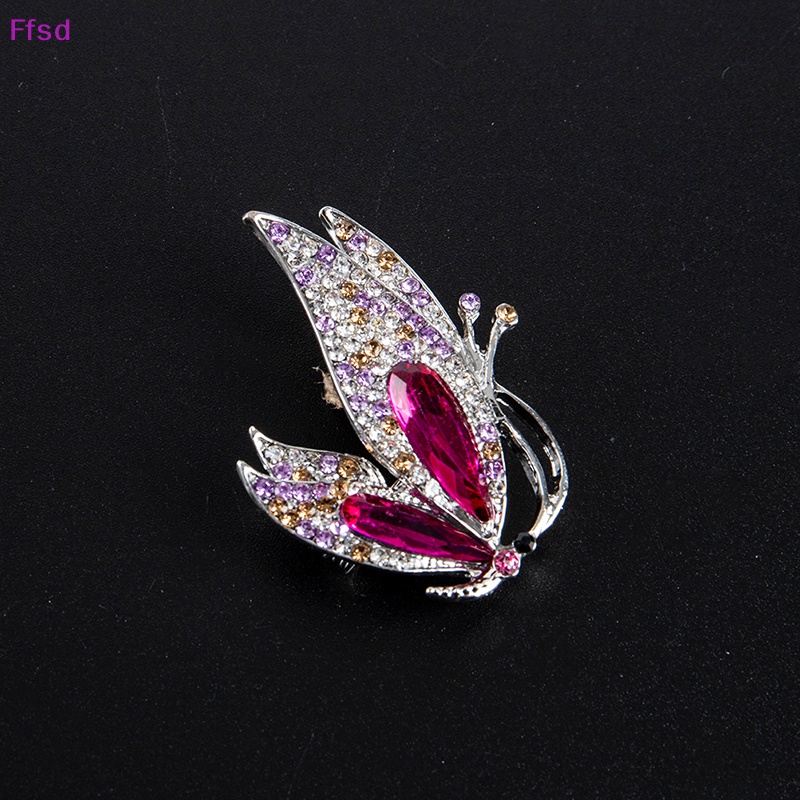 {Ffsd} Ghim Cài Áo Bằng Hợp Kim Đính Pha Lê Thanh Lịch Thời Trang Hàn Quốc Làm Quà Tặng Cho Nữ *