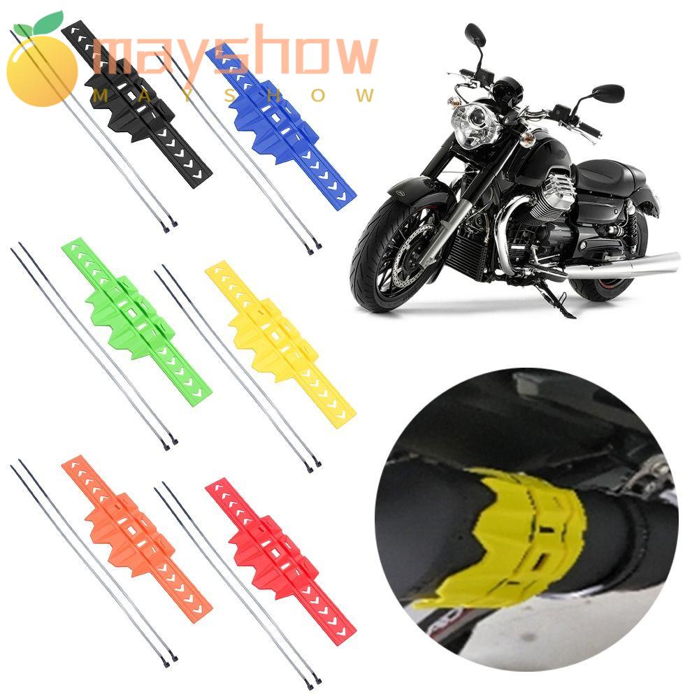MAYSHOW Ốp Bảo Vệ Ống Pô Xe Máy Chống Va Chạm Siêu Bền