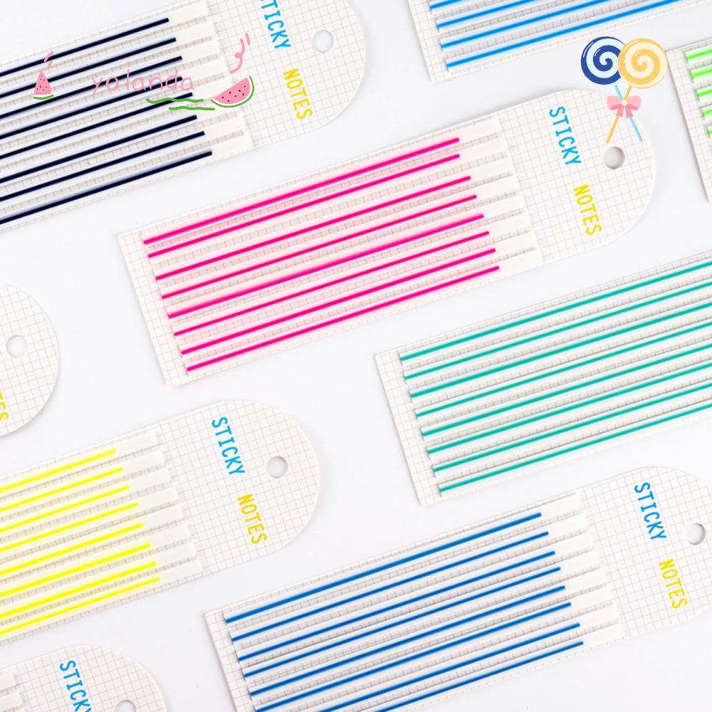 YOLA Cuộn Băng Keo Dài Tự Dính Nhiều Màu Sắc Bắt Sáng Chuyên Dụng Cho Ghi Chú