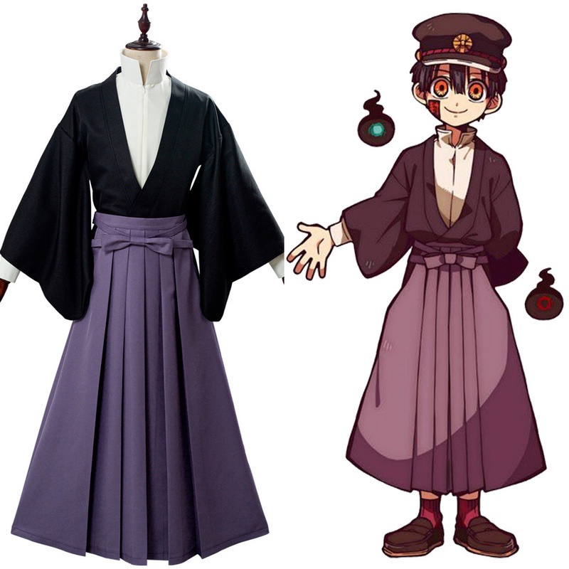 Bộ Đồ Kimono Hóa Trang Nhân Vật Anime Toilet-Bound Hanako-kun Hakama Pant Kendo Tsukasa Yugi Samurai Cho Nam Và Nữ
