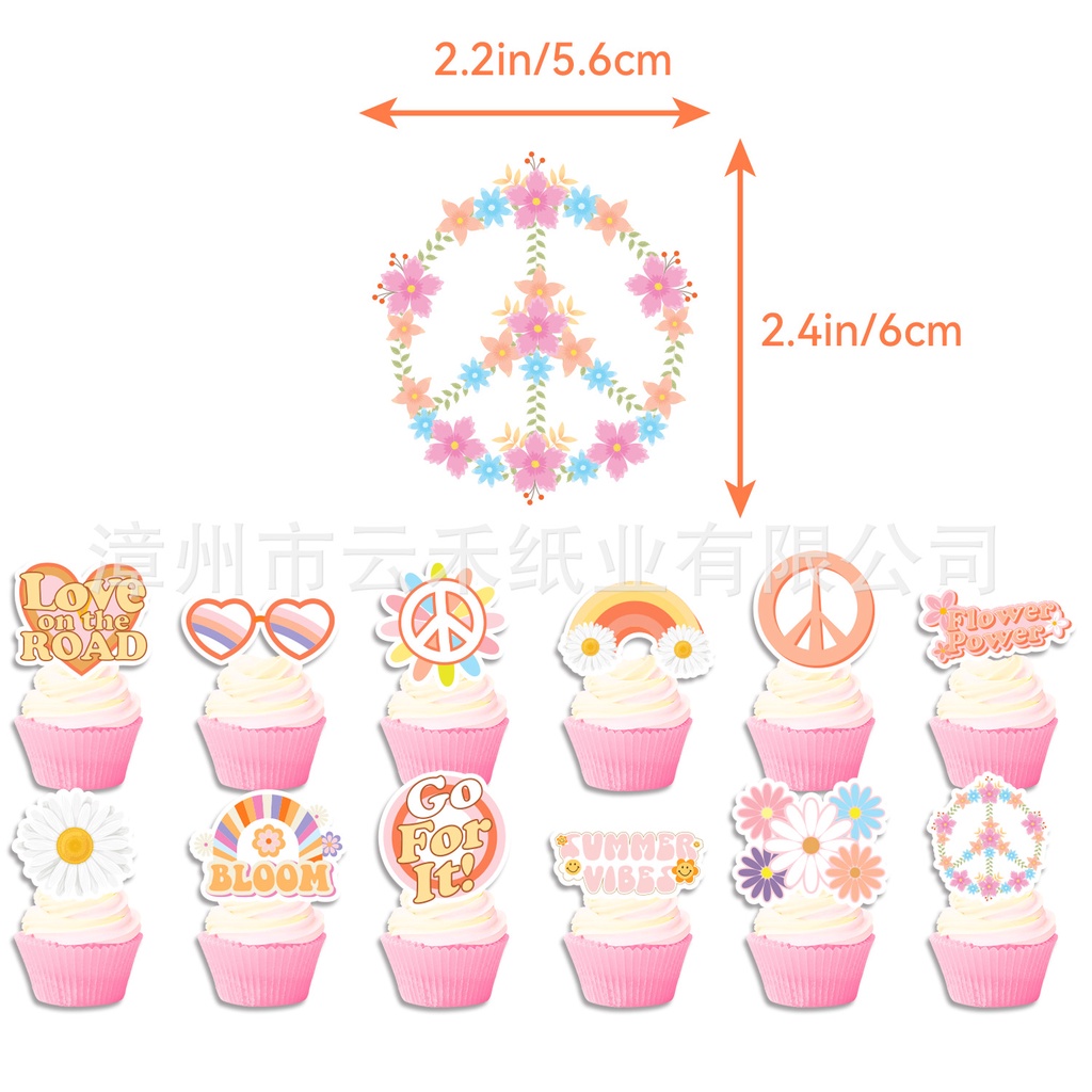 Bộ Bong Bóng Họa Tiết Hoa Cúc Nhỏ Phong Cách Bohemian Dùng Trang Trí Tiệc Sinh Nhật Cho Bé