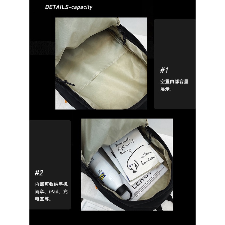 Ba Lô Đi Học / Du Lịch Sức Chứa Lớn Bằng Nylon Phong Cách Hàn Quốc Hàng Mới