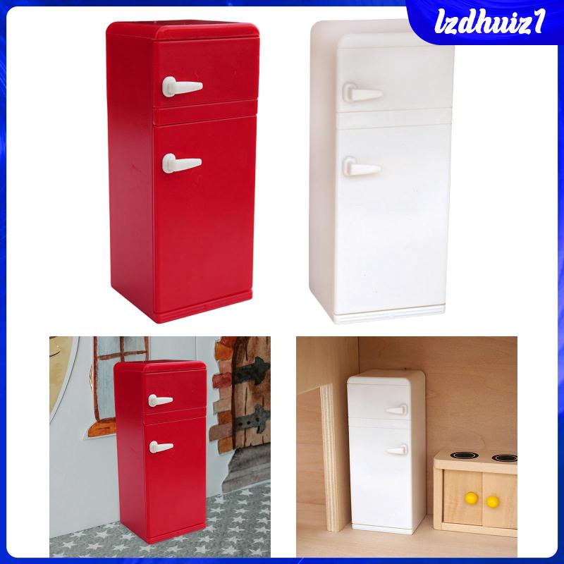 Tủ Lạnh Mini Tỉ Lệ 1: 12 Dùng Để Trang Trí Nhà Búp Bê