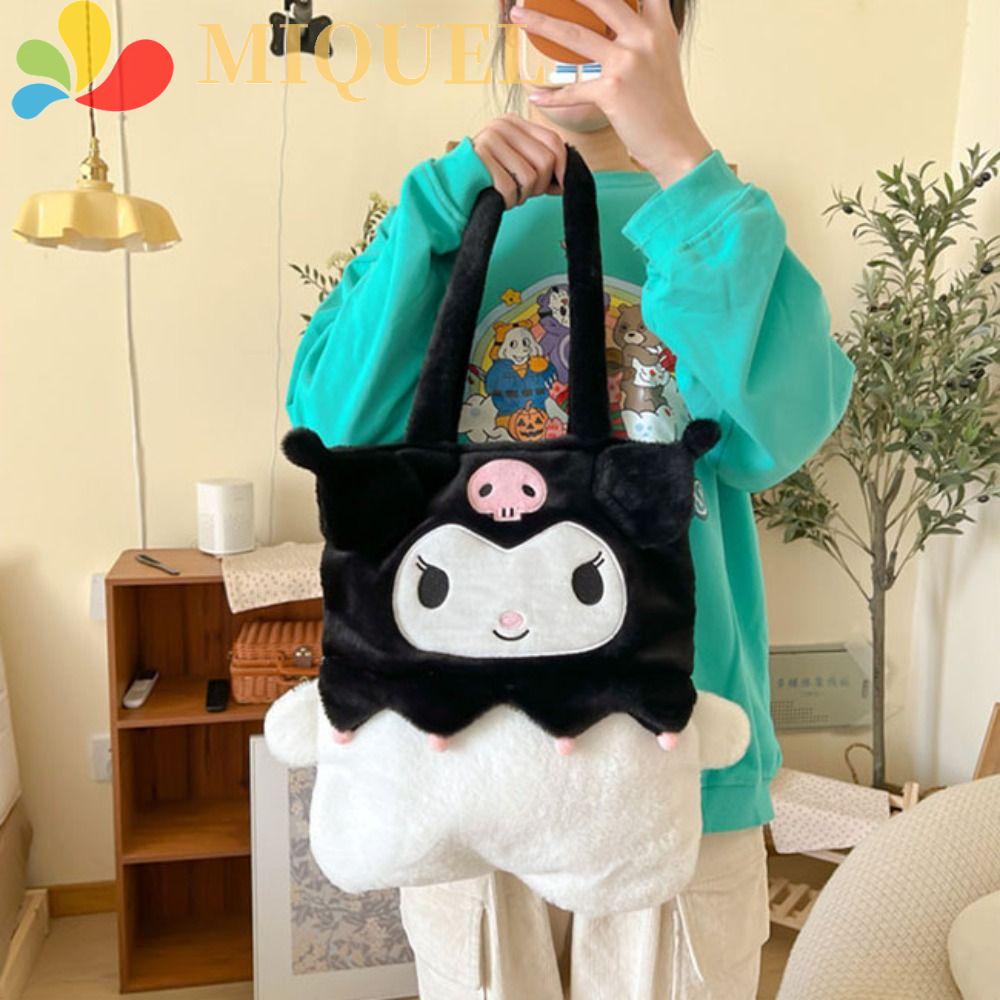 MIQUEL Túi Đựng Đồ Vệ Sinh Cá Nhân Cỡ Lớn Bằng Vải Bông Họa Tiết Kuromi Melody Dễ Thương Cho Học Sinh