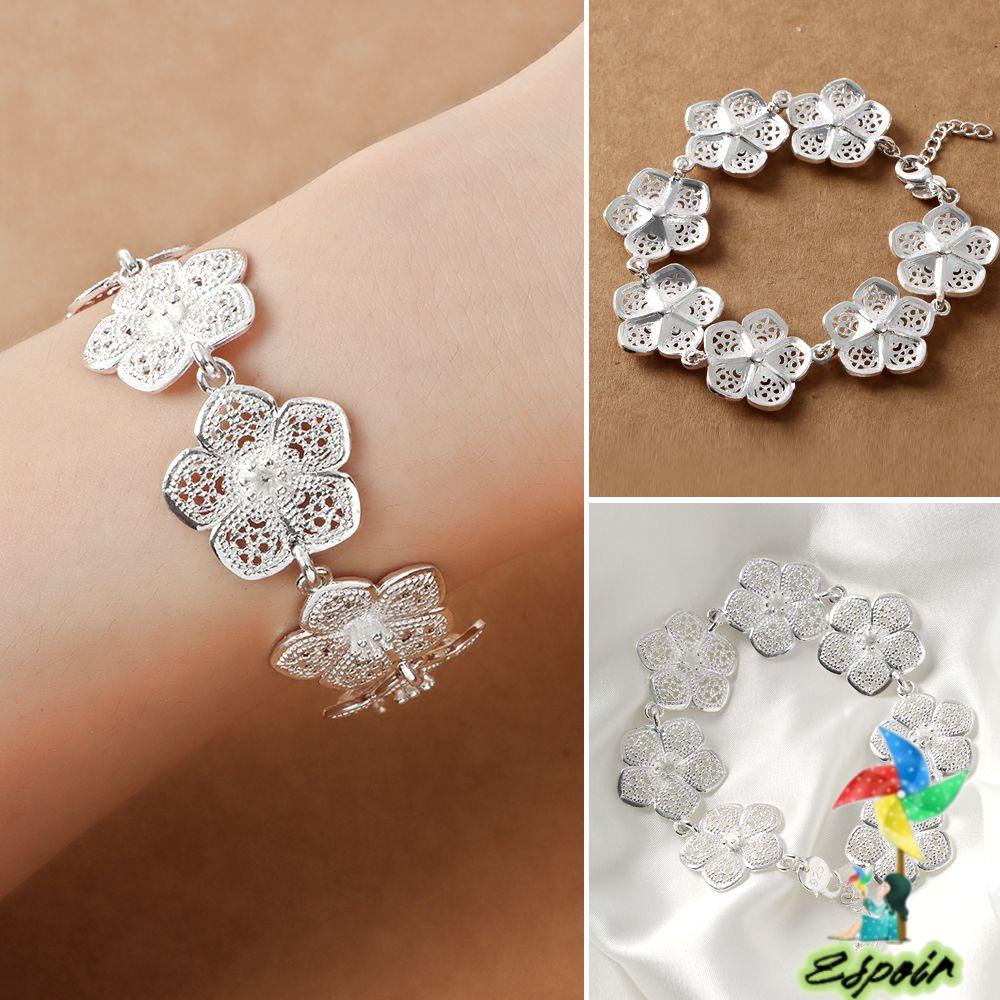 ESPO Vòng Đeo Tay Họa Tiết Hoa Thời Trang Bắt Mắt Cho Nữ