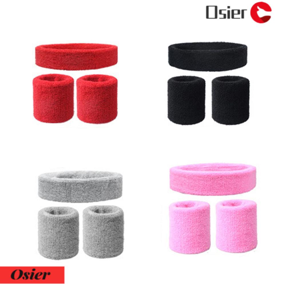 OSIER1 Băng Quấn Bảo Vệ Cổ Tay Bằng Cotton Thoáng Khí Màu Đen Dùng Khi Tập Thể Thao