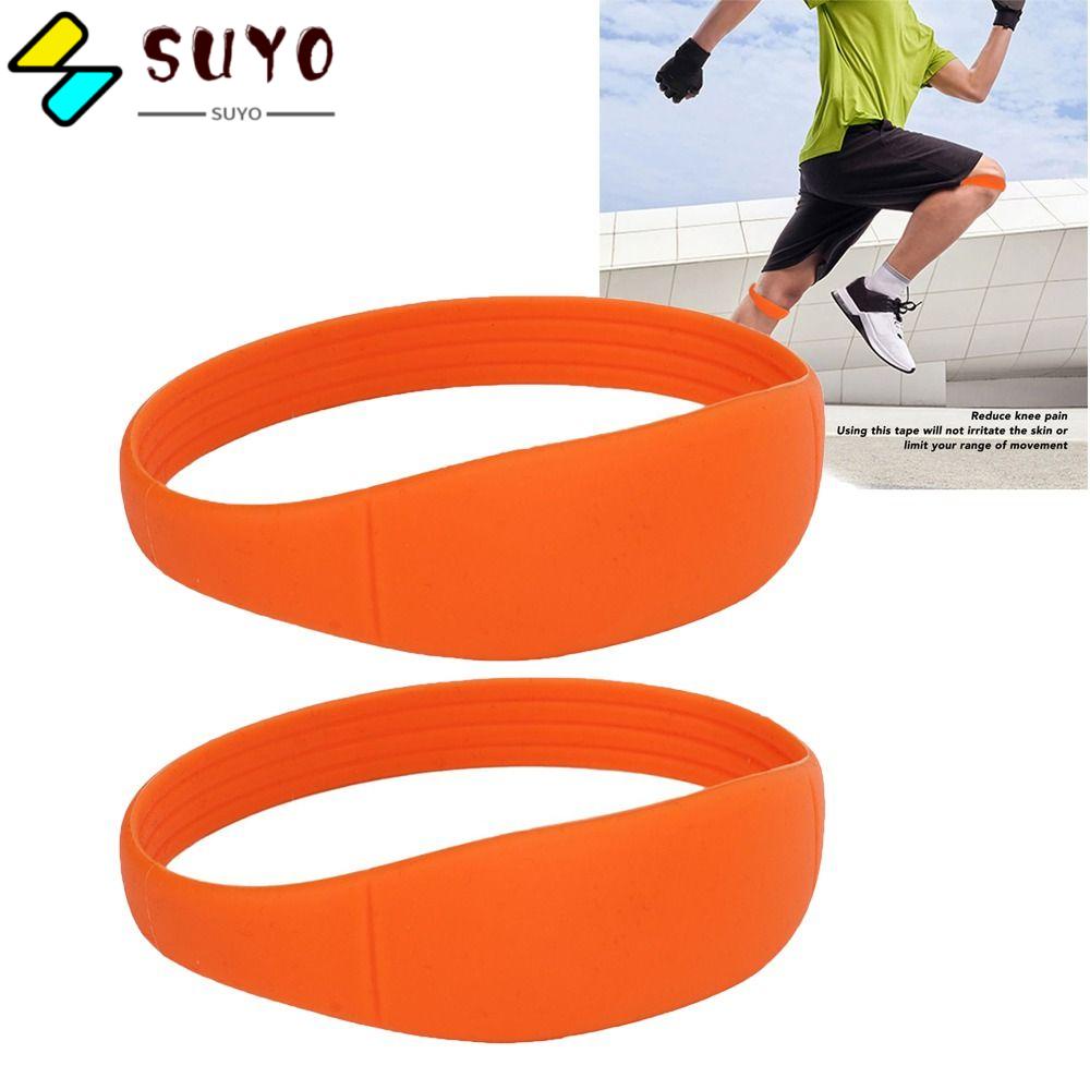 SUYO Đai Quấn Bảo Vệ Đầu Gối Bằng Silicone Co Giãn Tốt Tiện Dụng Cho Người Chơi Thể Thao