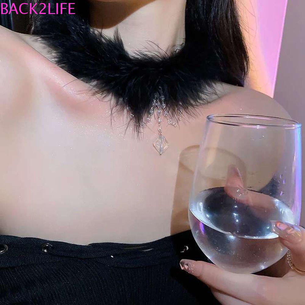 BACK2LIFE Vòng cổ Mặt Hình Học Phong Cách Giáng Sinh Ngọt Ngào Cho Nữ