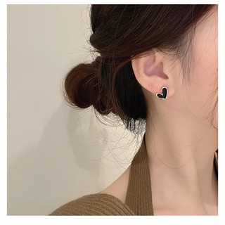 Bông Tai Nữ Trái Tim Vỏ Sò Trắng Tự Nhiên Chất Liệu Titan Không Đen Không Ngứa Bilyshop TT4687