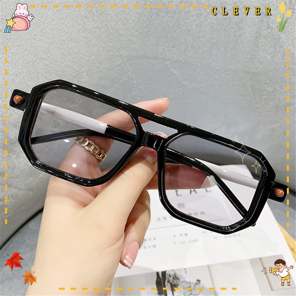 CLEVER Kính Mát Chống Tia Uv400 Họa Tiết Da Báo Thời Trang Cho Nữ