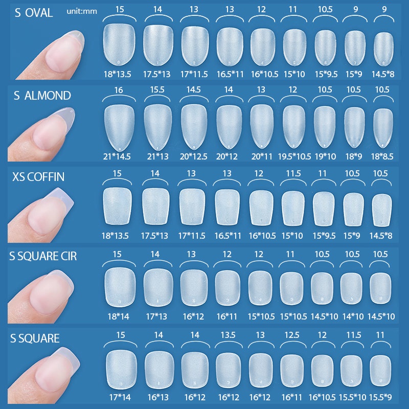 BORN PRETTY Bộ 120 Móng Tay Giả Ngắn Màu Nhám xs