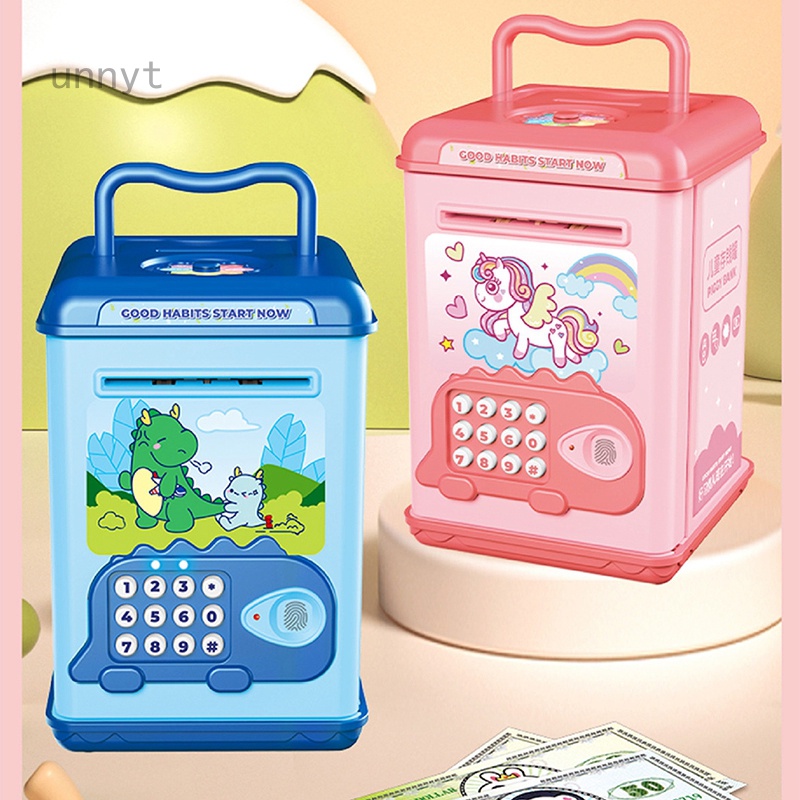 Hộp Đựng Tiền Tiết Kiệm Atm Mini Bằng Điện Sáng Tạo An Toàn Cho Trẻ Em