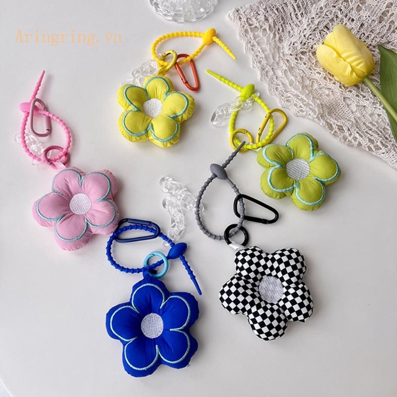 Móc Chìa Khóa / Túi Xách Họa Tiết Hoa Dễ Thương