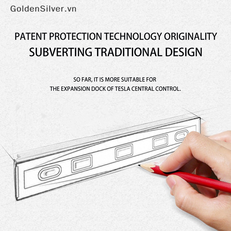 Bộ Chia Cổng USB 5 Trong 1 Cho 2021 2022 2023 Model 3