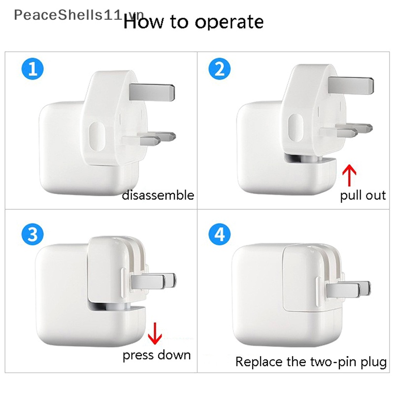 Phích Cắm Điện Chuyển Đổi Nguồn Điện Gắn Tường Có Thể Tháo Rời Chuẩn EU UK US AU