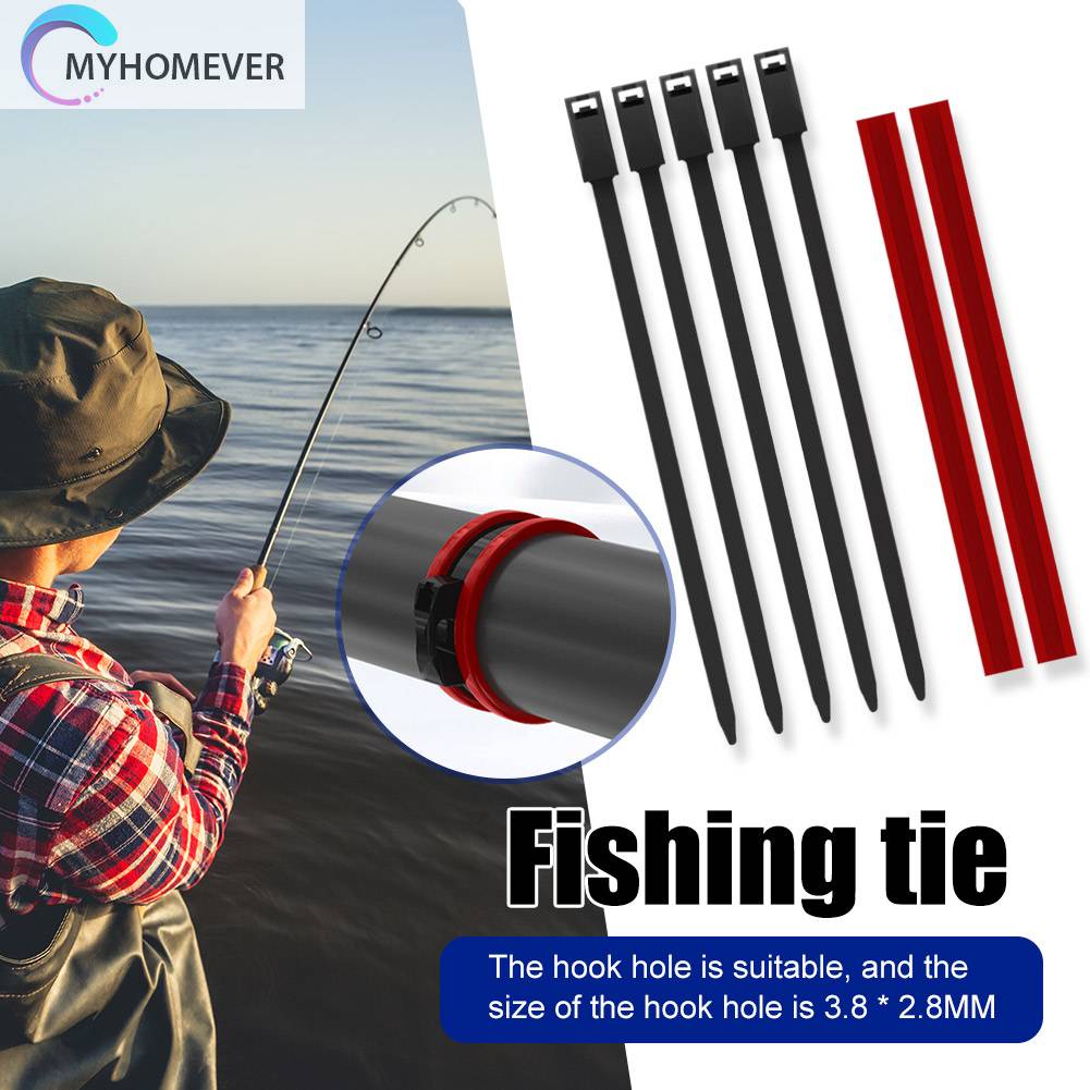 Dây Đai Cố Định Cần Câu Cá Bằng Silicone Nylon Gọn Nhẹ