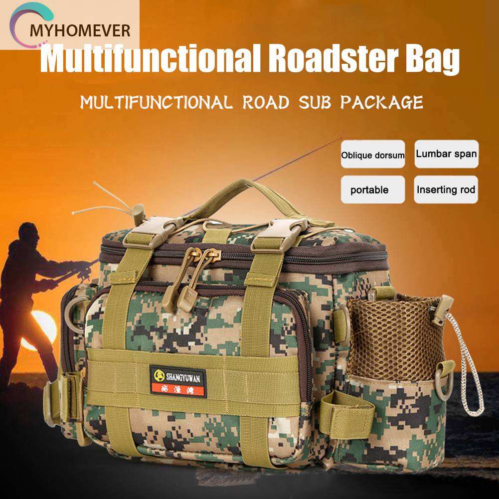 Túi Đeo Chéo Ngực Bằng Nylon Đa Năng Nhiều Ngăn Tiện Dụng Mang Theo Du Lịch