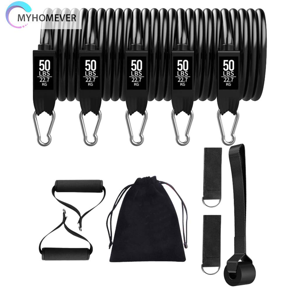 Set 11 Dây Kéo Đàn Hồi Hỗ Trợ Tập Yoga / Thể Hình