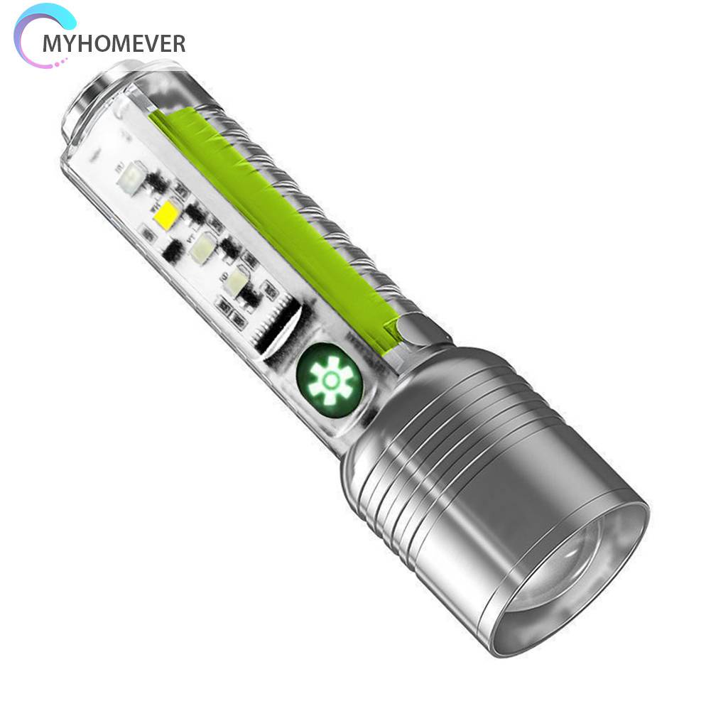 Đèn Pin XHP50 500mAh 800LM Sạc USB Type-C Chống Thấm Nước Tiện Dụng