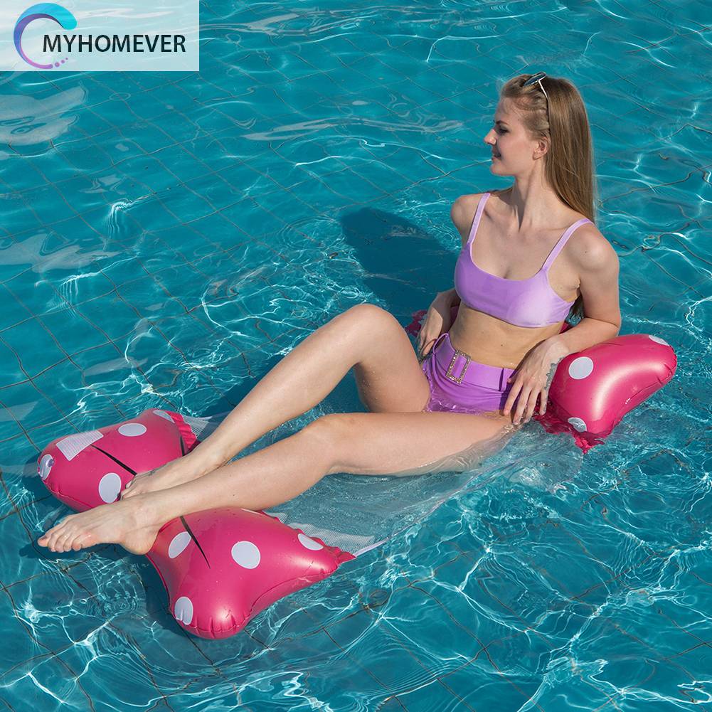 Phao Bơi Bơm Hơi Hình Nơ Gấp Gọn Tiện Dụng