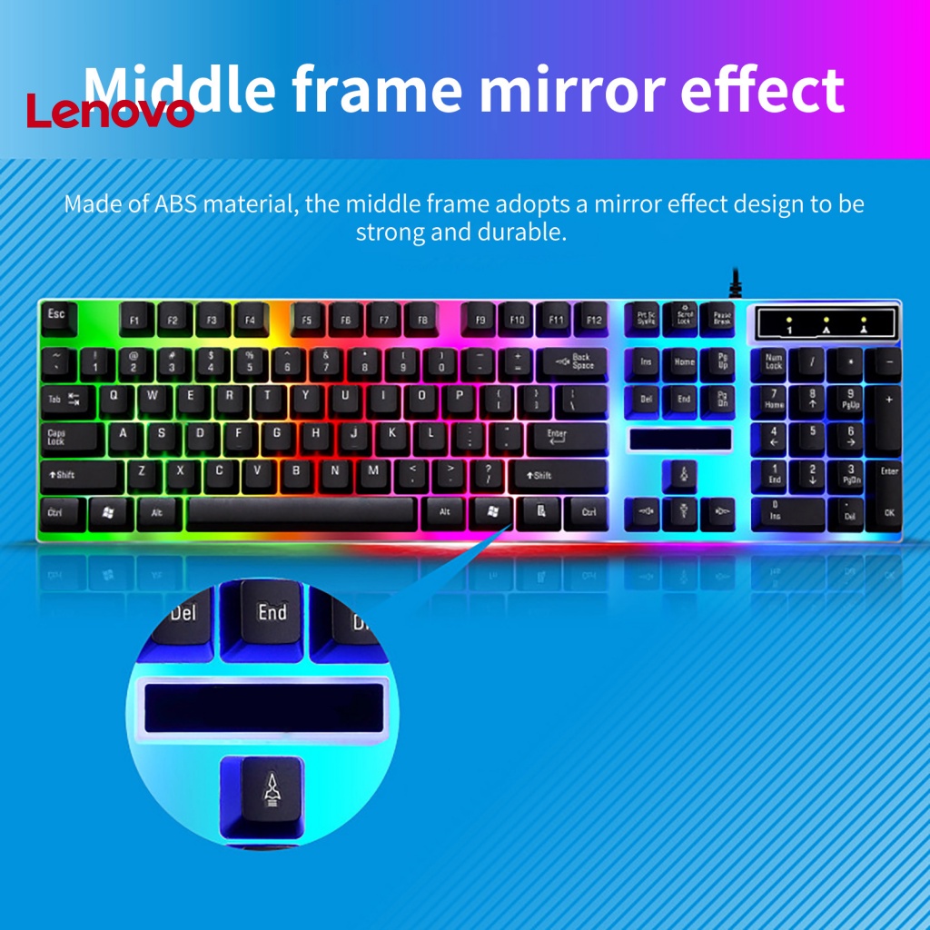 Bộ 2 Chuột Và Bàn Phím Cơ Chơi Game G21B Có Đèn Nền