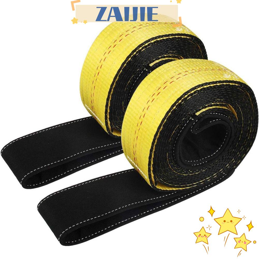 ZAIJIE24 Bộ 2 Dây Đai Nâng Trên Web 10 'x 2 "Màu Vàng Bằng Polyester 15000 Pound