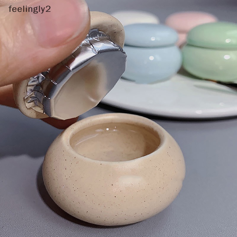 Cốc Sứ Rửa Móng Tay Có Giá Đỡ Có Nắp Đậy Tiện Dụng