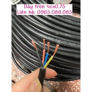 Dây điện 4 lõi 0.5 0.75 chịu nhiệt cao 4x0.5 4x0.75 lõi đồng 100%