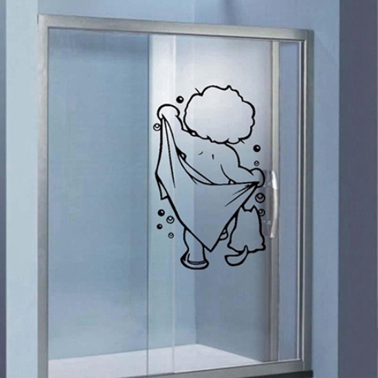 Miếng Dán Tường Trang Trí Phòng Tắm Cho Bé Hình Bong Bóng Xà Phòng Tắm DIY