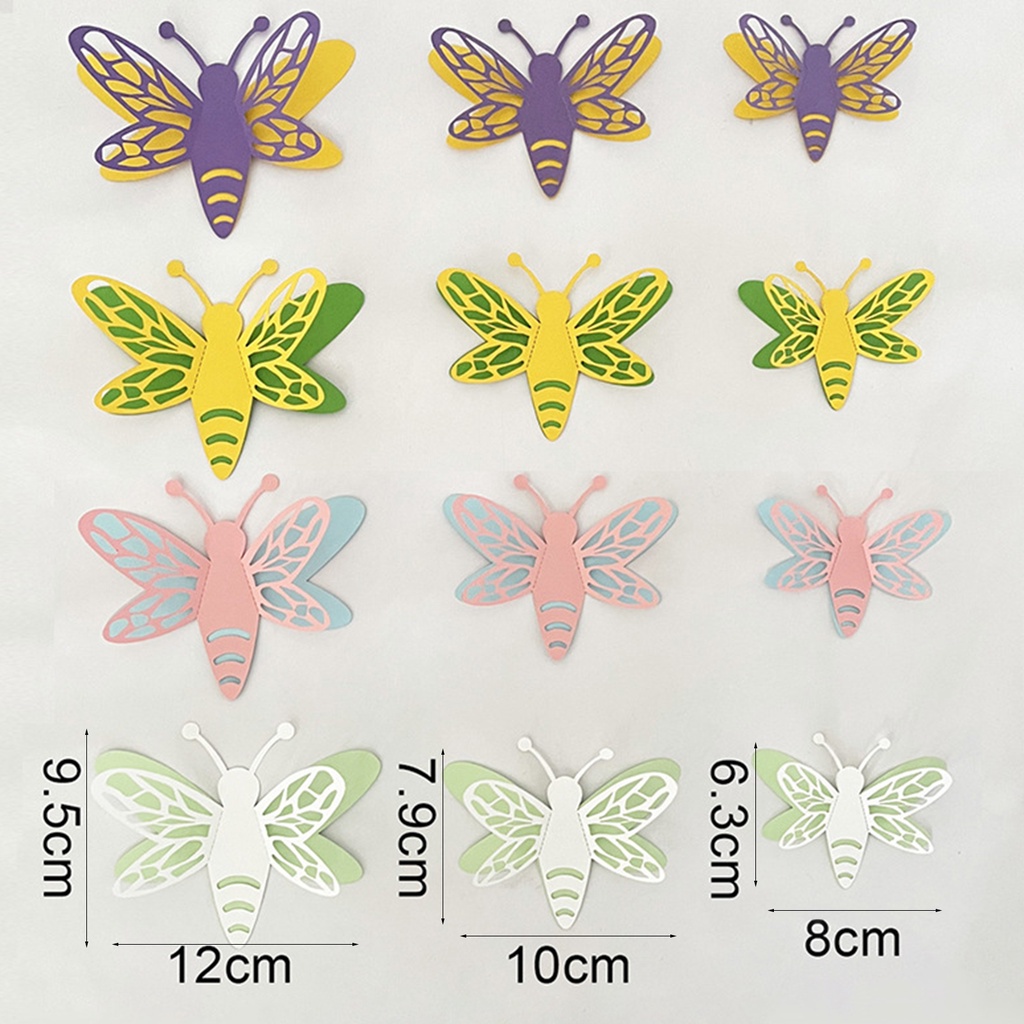 Set 12 Miếng Dán Tường 3D DIY Hai Lớp Chống Thấm Nước Có Thể Tháo Gỡ Trang Trí Phòng Khách