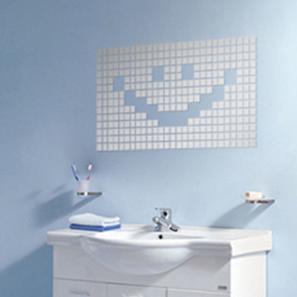 Set 100 Miếng Dán Tường Hiệu Ứng Gương Bằng Acrylic Chống Nước Chống Ăn Mòn Trang Trí Phòng Ngủ Cho Bé