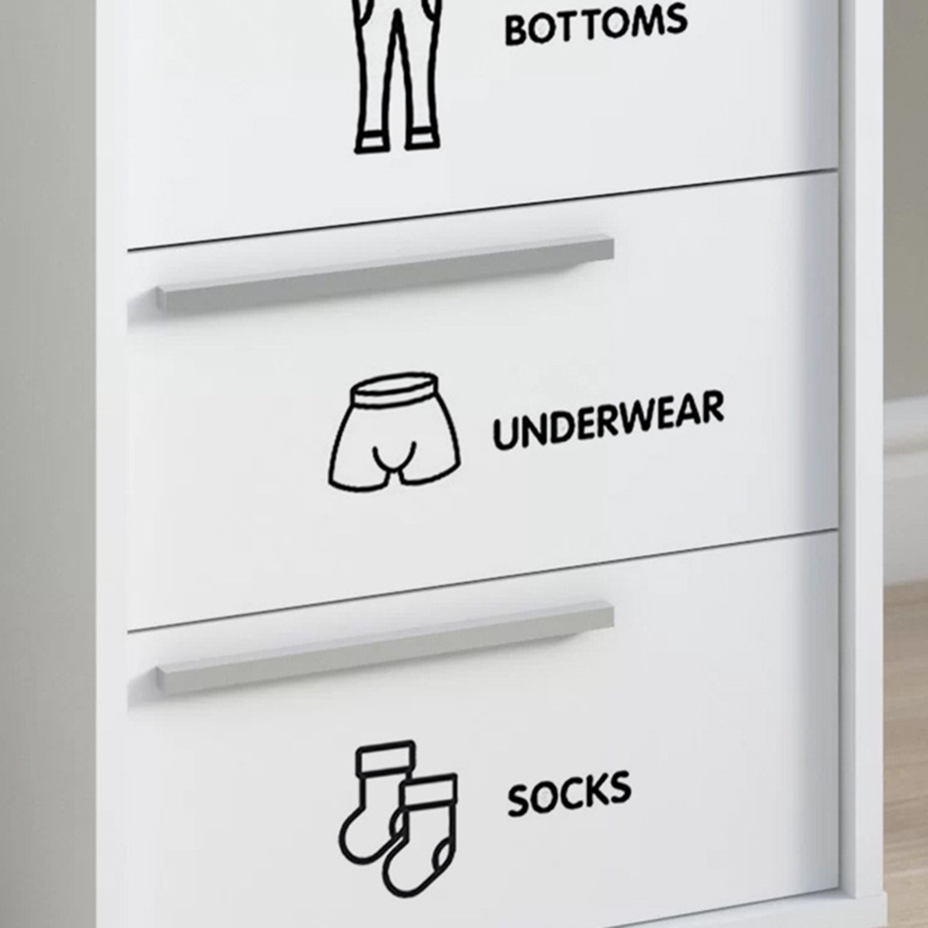 Set 7 Miếng Dán Logo Bằng Giấy Gọn Nhẹ Có Thể Tháo Rời Trang Trí Nhà Cửa