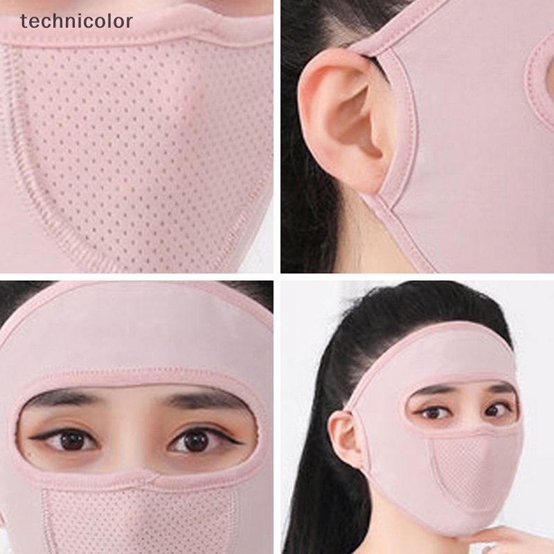 Khẩu Trang Chống Tia UV Bằng Lụa Lạnh Nhiều Màu Sắc Dùng Khi Đi Xe Đạp / Xe Máy