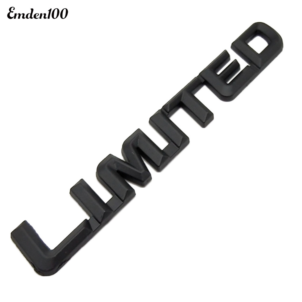 Hình Dán Chữ Italic 3D Bằng Kim Loại Trang Trí Thân Xe Hơi