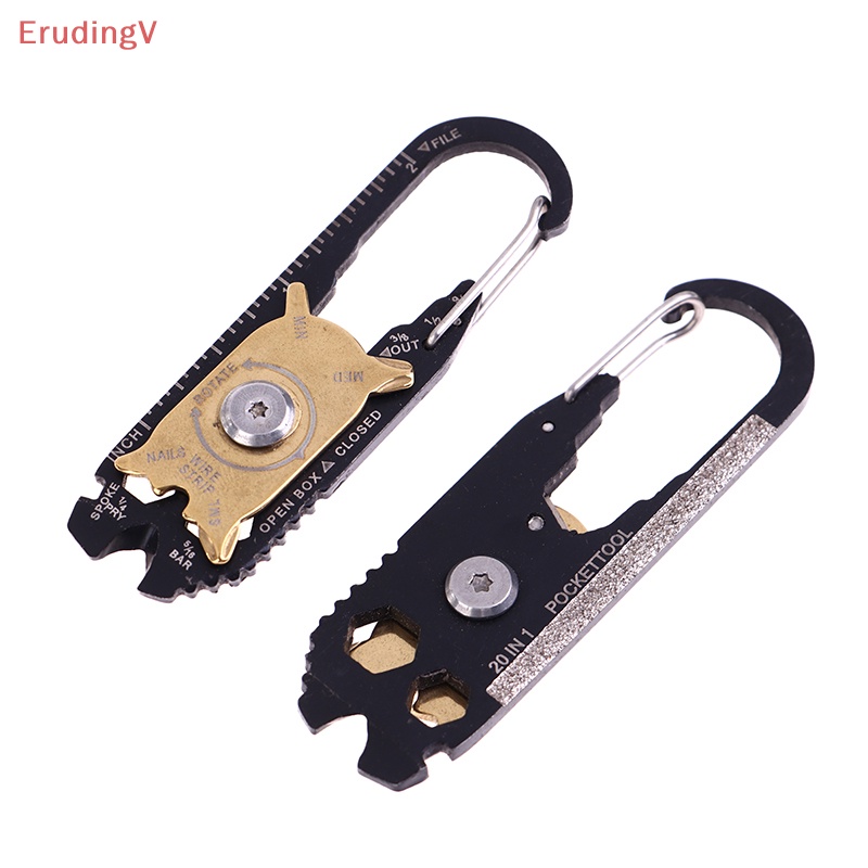 Chìa Vít 20 Trong 1 Bằng Thép Không Gỉ Có Móc Khóa Tiện Dụng