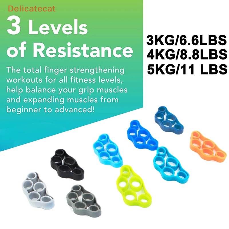 Bộ 3 Đai Silicone Đeo Ngón Tay Tập Luyện