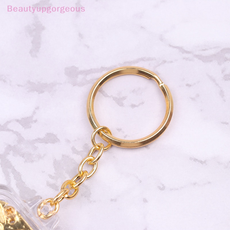 1 Móc Khóa Hình Vuông Mini Mạ Vàng