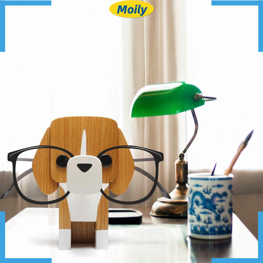 MOILYVN Giá Đỡ Trưng Bày Mắt Kính Bằng Gỗ Thiết Kế Hình Động Vật